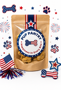 Patriotic pup cookies